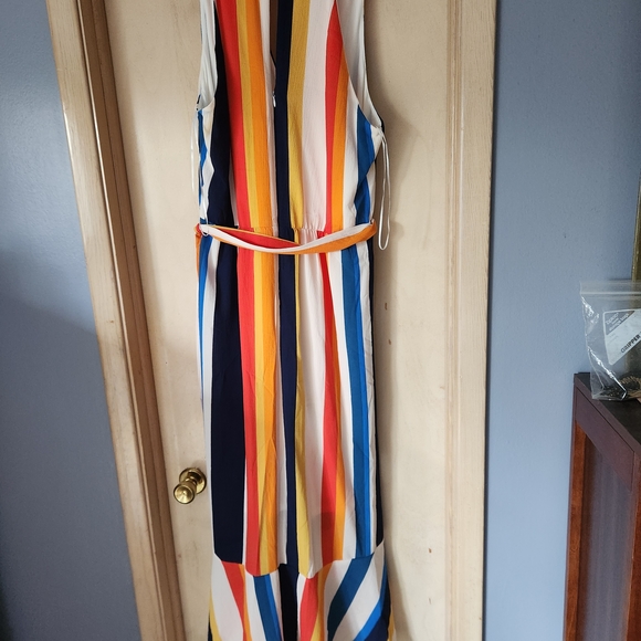 Julia Jordan Colorful Striped High Low Dress - Picture 4 of 7